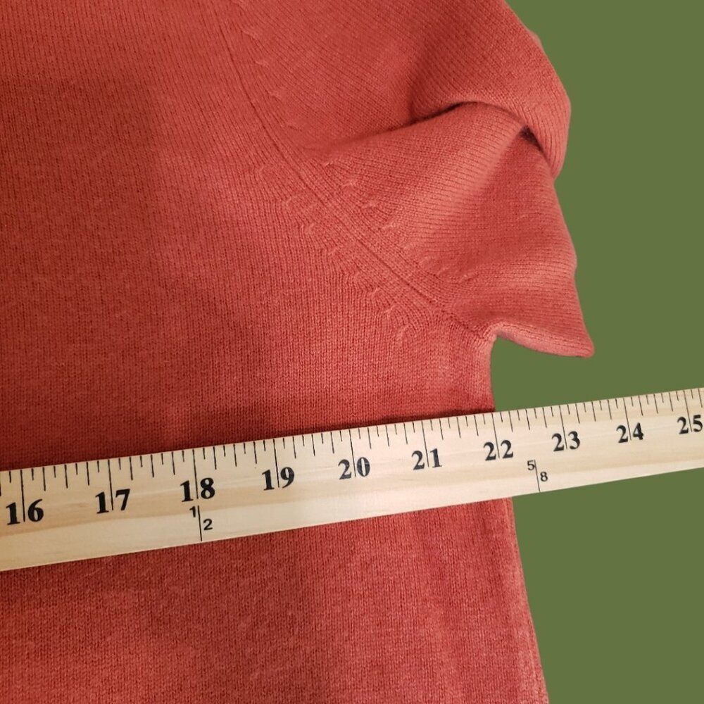 Banana Republic Mens 100% Cashmere V-Neck Sweater Orange Large - Picture 6 of 10